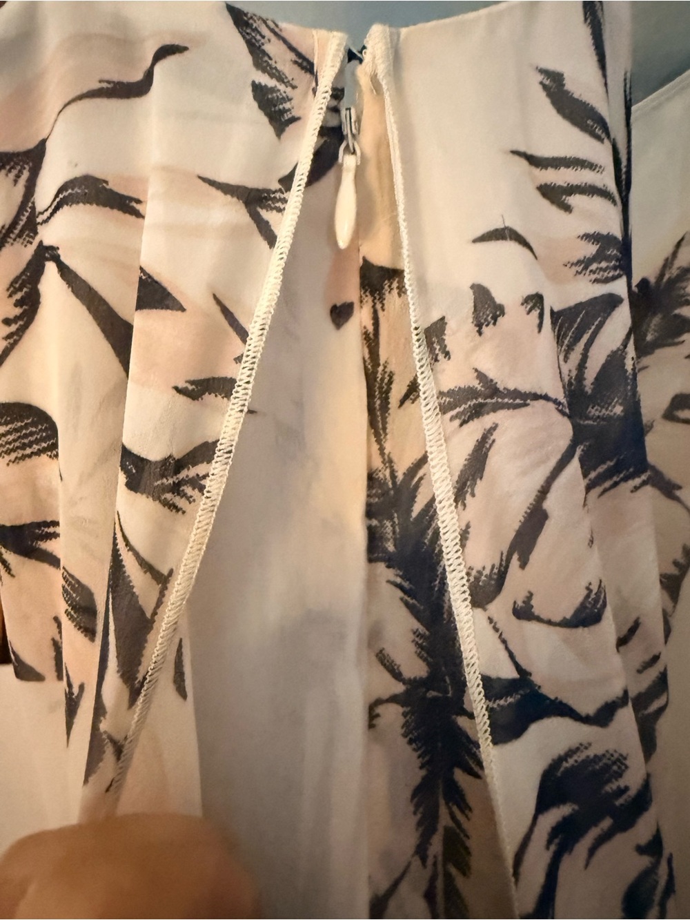 Walter Baker White Midi Dress with Black Floral Print - Picture 9 of 10